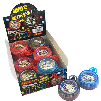【チーリン製菓】80円　コンパスチョコ2（12個入）｜dagashi｜02
