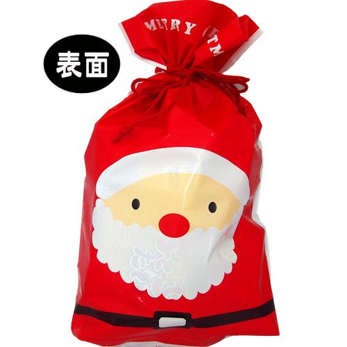 クリスマス】【税込500円】サンタ・スノーマン巾着袋(大) お菓子7点