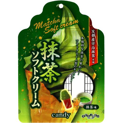 扇雀飴本舗】200円 抹茶ソフトクリームキャンディ70g（6袋入