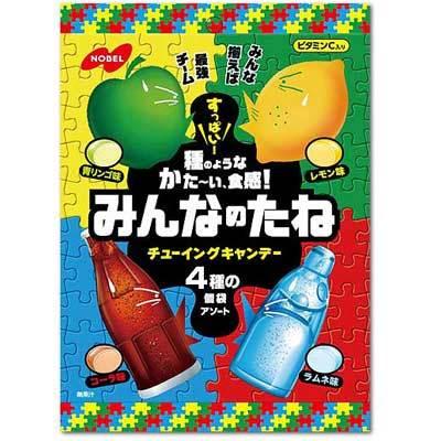 ノーベル製菓】200円 みんなのたね チューイングキャンデー88g（6袋入