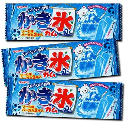 30円　かき氷ガム ソーダ味（20袋入）　　　　｛駄菓子　だがし屋　フーセンガム　お菓子　まとめ買い｝