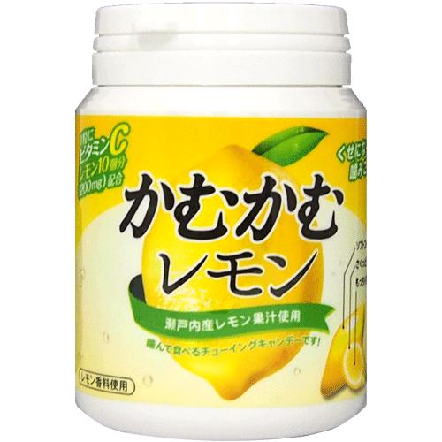 明治チューインガム】500円 かむかむ〈レモン〉ボトル120g（3個入 