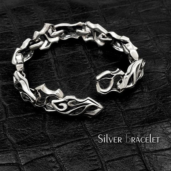 ブレスレット シルバー メンズ ロック 幅広 銀製 シルバー925 おしゃれ 人気 プレゼント メンズアクセ ドメスティック ブランド dagdart ダグダート DB-055