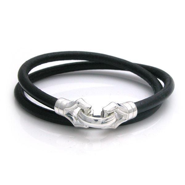 【メール便！送料無料※指定日・ 代引き不可】 レディス レザーブレスレット シンプル シルバー925 人気 プレゼント  dagdart ダグダート DB-076 | 