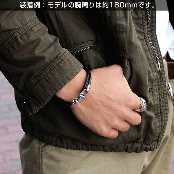 ブレスレット レザー 星 スター シルバー925 人気 プレゼント 丸