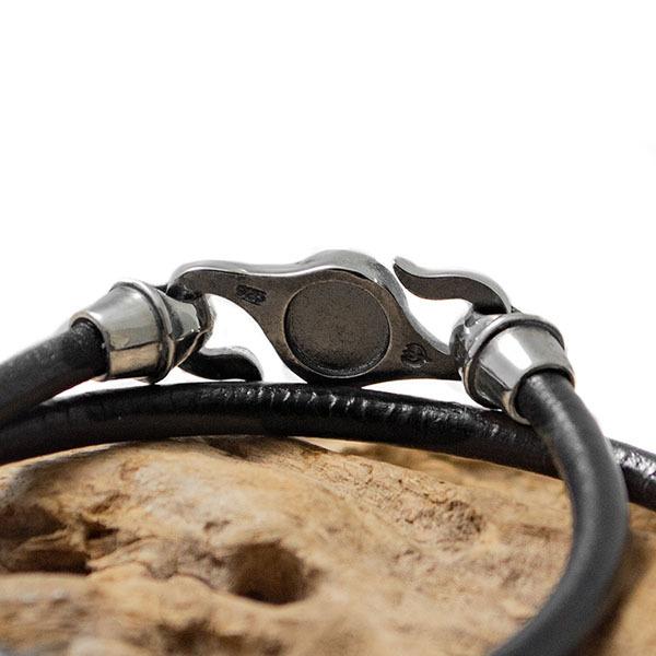 ブレスレット レザー 星 スター シルバー925 人気 プレゼント 丸