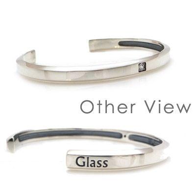 送料無料 キュービックジルコニア シルバーバングル 銀製 925 シンプル