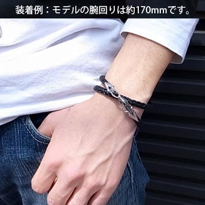 送料無料 メンズ ブレスレット レザー シンプル シルバー925 人気
