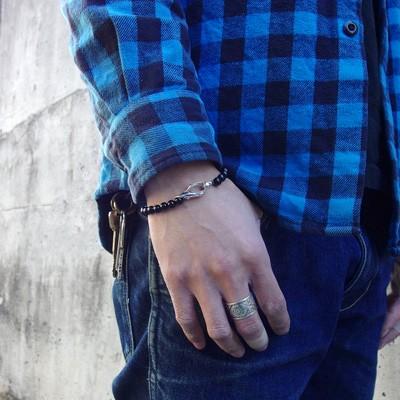 ブレスレット シルバー オニキス メンズ シンプル シルバー925 天然石 おしゃれ カジュアル 銀製 人気 プレゼント ハンドメイド dagdart ダグダート DB-180OX |  | 04