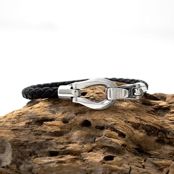 ブレスレット レザー シンプル 馬蹄 ホースシュー シルバー925 カジュアル シンプル 人気 送料無料 オリジナル ハンドメイド dagdart ダグダート DB-181 |  | 05