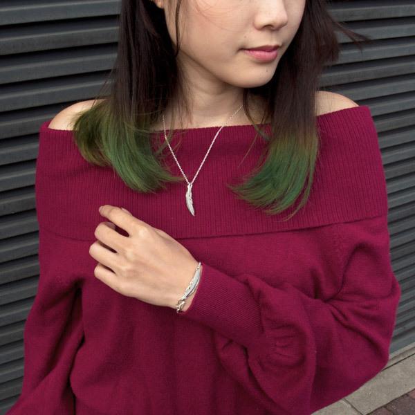 【メール便！送料無料※指定日・代引き・ギフト不可】レディース ブレスレット フェザー デザイン 誕生石 シルバー925 DAgDART ダグダート DB-183 |  | 01