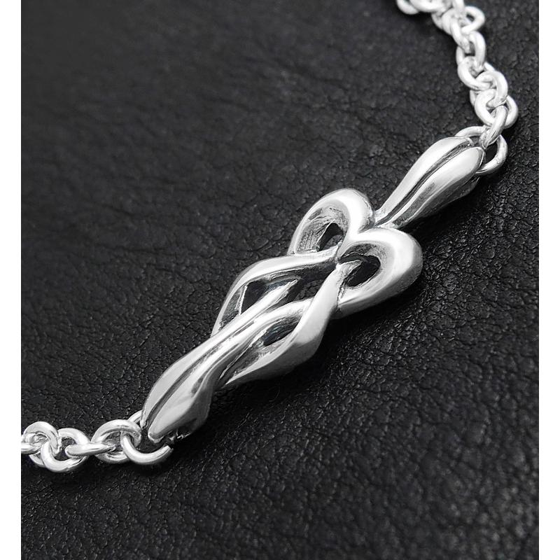 送料無料 レディース ブレスレット 誕生石 true knot 結び 絆 つながり シルバー チェーンブレス 銀製 シンプル おしゃれ 人気 カジュアル DAgDART DB-187 |  | 02