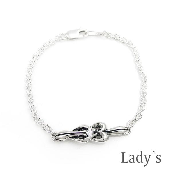 送料無料 レディース ブレスレット 誕生石 true knot 結び 絆 つながり シルバー チェーンブレス 銀製 シンプル おしゃれ 人気 カジュアル DAgDART DB-187 |  | 07