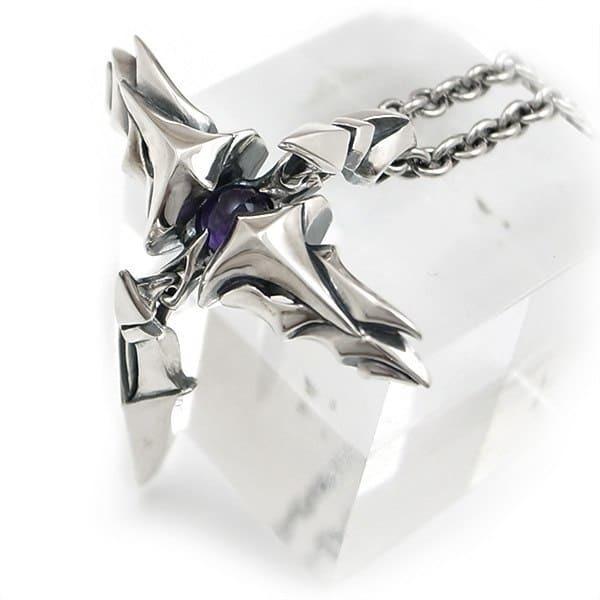 デザイン アメジスト ペンダント アメジスト ペンダント 18K ハートモチーフ ネックレス : ZION