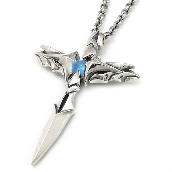 送料無料][D.four]ブルートパーズ×シルバーペンダント メンズ