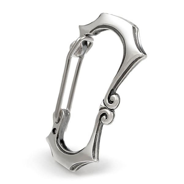 送料無料 名入れ カラビナフック キーホルダー 925 銀製 刻印 シルバー ギフト 人気 おしゃれ オリジナル ドメスティック ブランド D.four ディーフォー DF-062 |  | 10