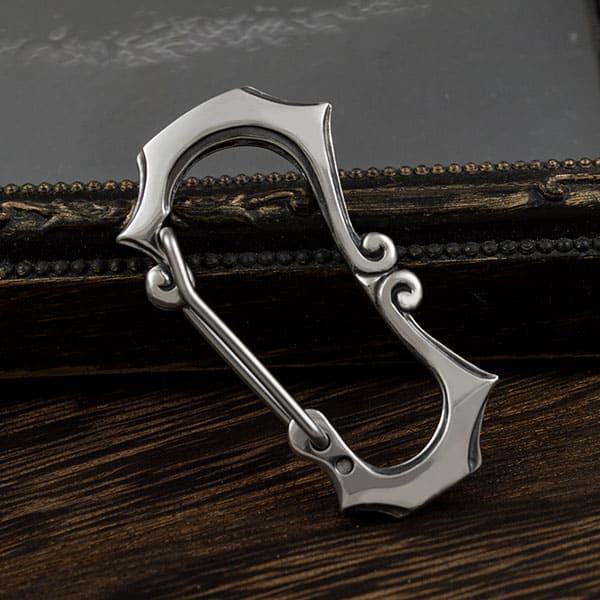 送料無料 名入れ カラビナフック キーホルダー 925 銀製 刻印 シルバー ギフト 人気 おしゃれ オリジナル ドメスティック ブランド D.four ディーフォー DF-062 |  | 04