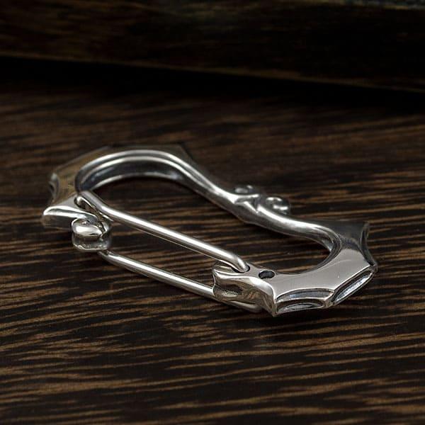 送料無料 名入れ カラビナフック キーホルダー 925 銀製 刻印 シルバー ギフト 人気 おしゃれ オリジナル ドメスティック ブランド D.four ディーフォー DF-062 |  | 07