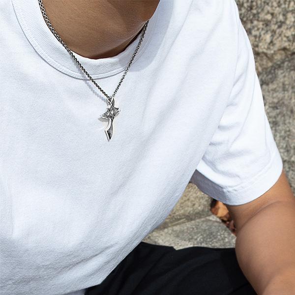 ネックレス シルバー メンズ クロス 十字架 送料無料 ギフト シンプル