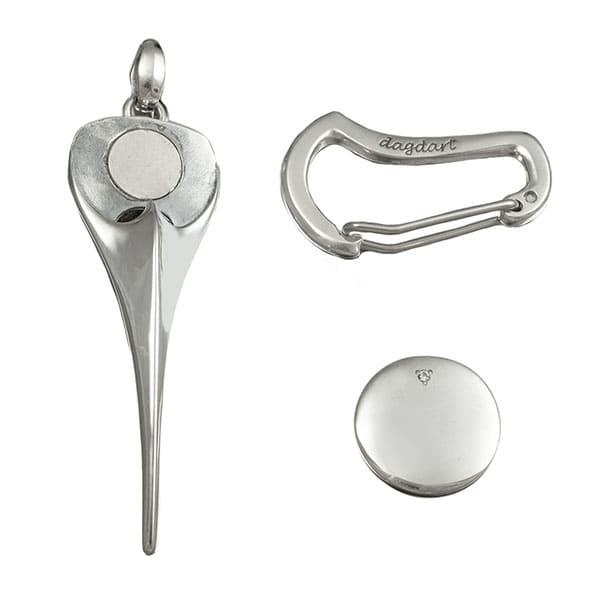 ゴルフ　グリーンフォーク　マーカー　セット　シルバー925 ダイヤモンド 名入れ ダイヤモンド ゴルフマーカー グリーンフォークセット