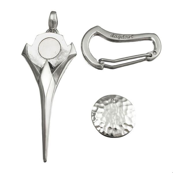 ゴルフ　グリーンフォーク　マーカー　セット　シルバー925 ダイヤモンド 名入れ ダイヤモンド ゴルフマーカー グリーンフォーク セット