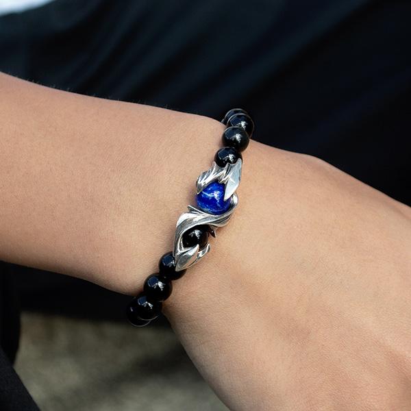 パワーストーン 数珠 天然石 ブレスレット シルバー オニキス ヘマタイト タイガーアイ ラピスラズリ 水晶 メンズ シルバー925 dagdart ダグダート |  | 02