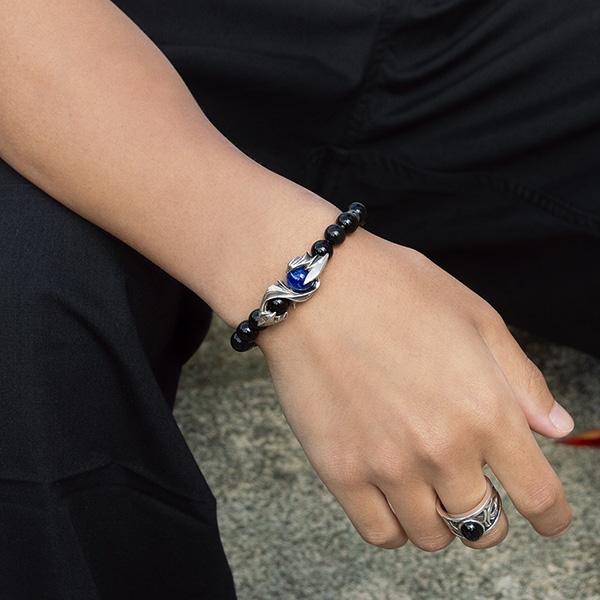 パワーストーン 数珠 天然石 ブレスレット シルバー オニキス ヘマタイト タイガーアイ ラピスラズリ 水晶 メンズ シルバー925 dagdart ダグダート |  | 03