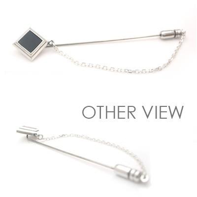 ラペルピン スーツ シルバー オニキス メンズ スクエア シンプル 925 人気 プレゼント パーティーアクセ ギフト オリジナル dagdart ダグダート DK-069OX |  | 01