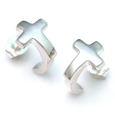 【メール便！送料無料※指定日・代引き不可】クロス シルバーピアス 十字架 人気 ギフト オリジナル DAgDART ダグダート ペア価格 DP-001 | 