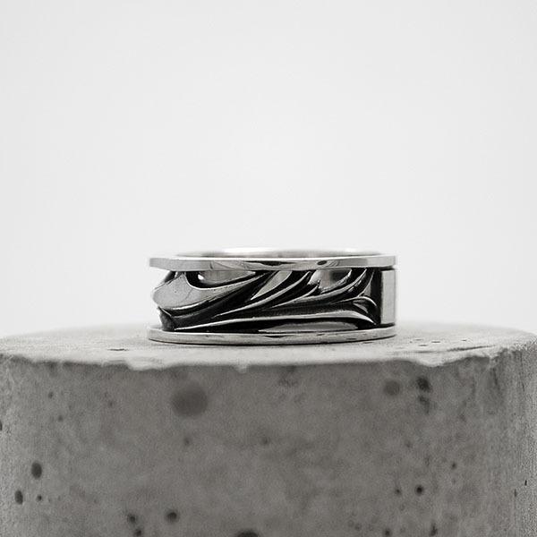 送料無料 シルバーリング 刻印 名入れ 銀製 オリジナル 人気