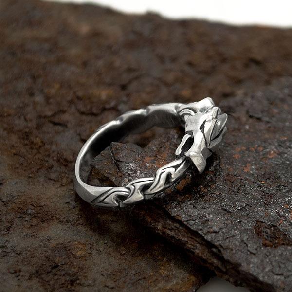 送料無料][Ouroboros]ウロボロスモチーフ 龍 ドラゴン 蛇