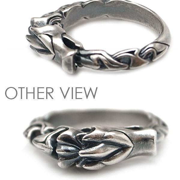 送料無料][Ouroboros]ウロボロスモチーフ 龍 ドラゴン 蛇 シルバー