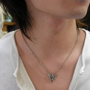【メール便！送料無料※指定日・代引き・ギフト不可】シルバーペンダント バタフライ 蝶 ネックレス  メンズ   [Butterfly] DAgDART・ダグダート DT-287 |  | 02