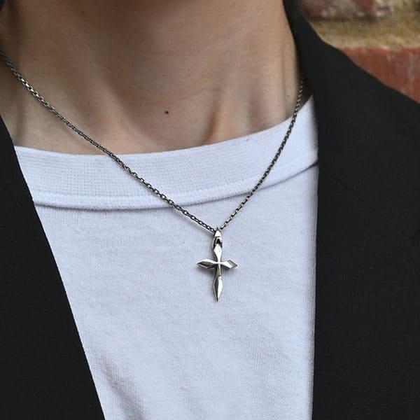 DagDart(ダグダート)クロスシルバーペンダント　シルバー925 送料無料 ペアネックレス クロス シルバー ペンダント 銀製 シンプル