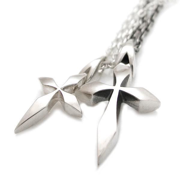 DagDart(ダグダート)クロスシルバーペンダント　シルバー925 送料無料 ペアネックレス クロス シルバー ペンダント 銀製 シンプル