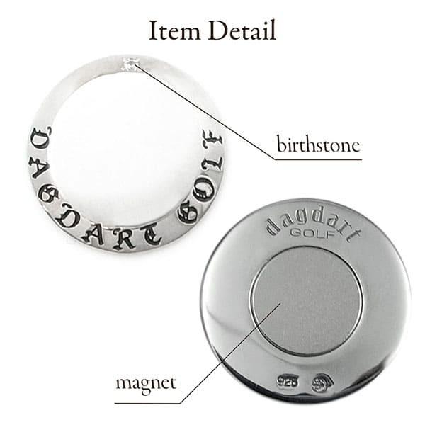 送料無料 ゴルフマーカー 名入れ 誕生石 シルバー925 ギフト プレゼント 父の日 還暦 退職 誕生日 お祝い マーカー コンペ ボールマーカー マグネット MS-033 |  | 04