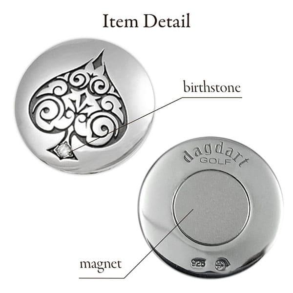 ゴルフマーカー 名入れ 誕生石 シルバー925 ギフト プレゼント 父の日 還暦 退職 誕生日 お祝い ゴルファー マーカー コンペ ボールマーカー マグネット MS-041 |  | 04