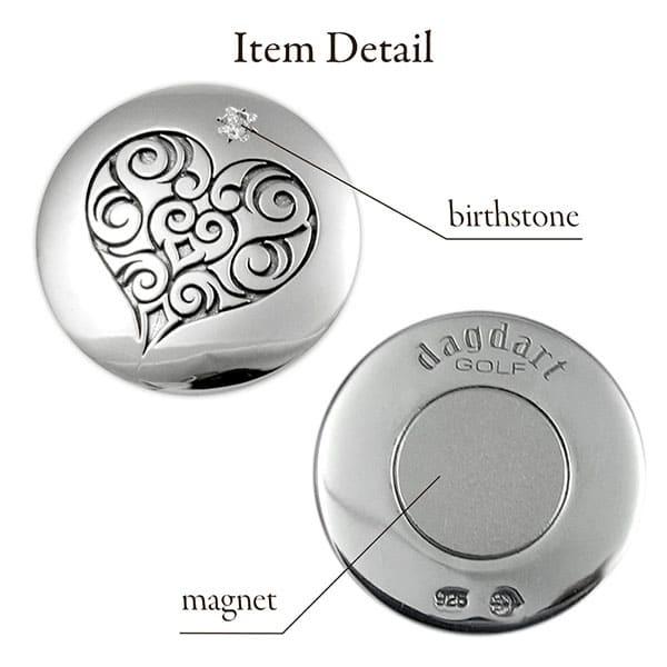 送料無料  ゴルフマーカー 名入れ 誕生石 シルバー925 ギフト プレゼント 父の日 還暦 退職 誕生日 お祝い マーカー コンペ ボールマーカー マグネット MS-042 |  | 04