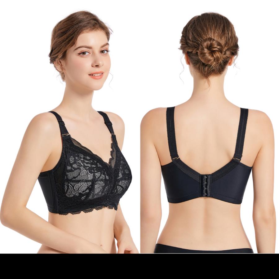 ブラジャー 大きな胸を 小さく見せる 胸を小さく見せる ノンワイヤー 大きいサイズ 着痩せ すっきり 補正下着 脇高 脇肉 ナイトブラ インナー 下着 レディース |  | 14