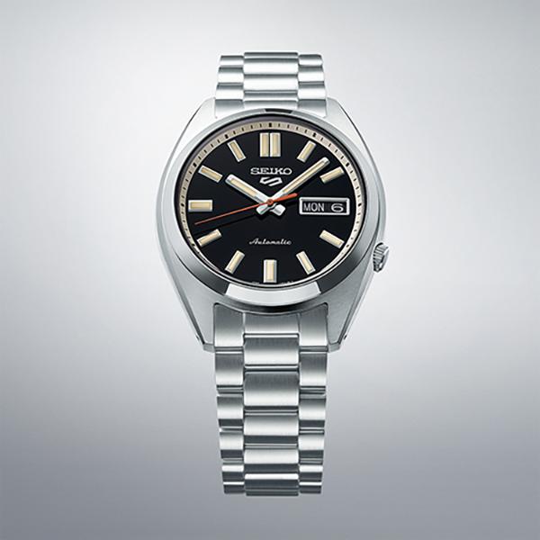 SEIKO セイコー 日本製 自動巻き オレンジ秒針 ブラック 黒 SBSA255 メンズ 腕時計 国内正規品 送料無料の画像