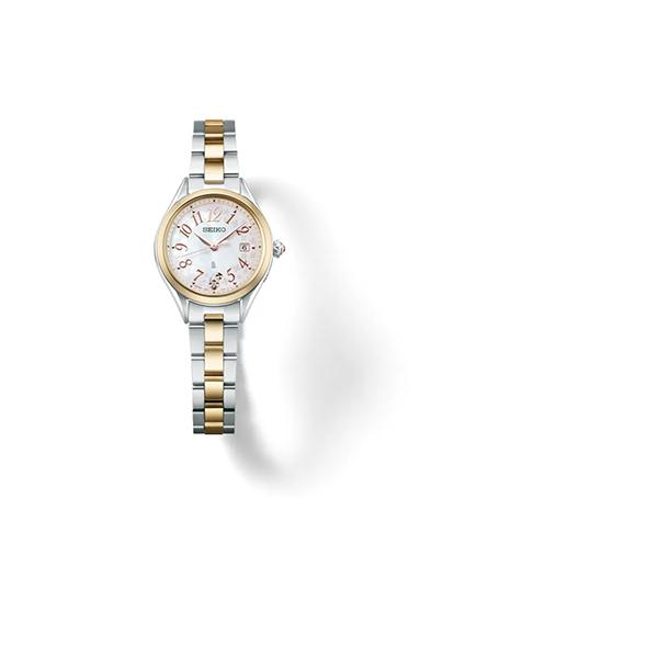 LUKIA Grow SEIKO セイコー ルキア 日本製 ソーラー電波 チタン コンビ
