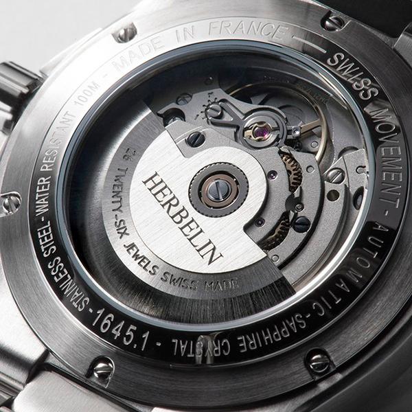 MICHEL HERBELIN 自動巻き時計 シルバー文字盤 MICHEL HERBELIN 自動巻き時計 シルバー文字盤