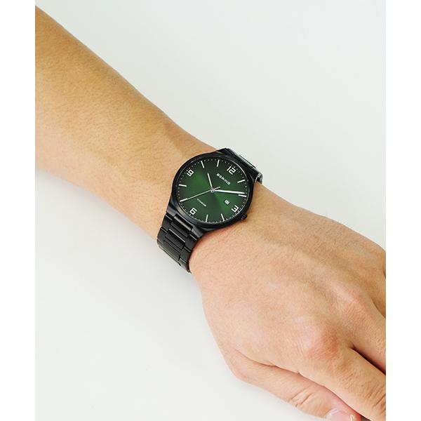 【Bering】新品 チタンコレクション 腕時計(グリーン) 15240-728 BERING（ベーリング） Unisex TITANIUM Collection チタン 15240-728