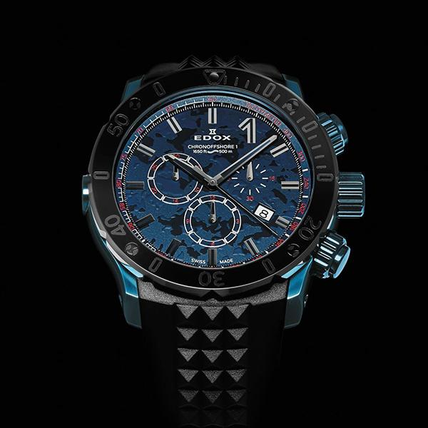 EDOX エドックス クロノオフショア1 クロノグラフ スペシャルエディション クォーツ メンズ 腕時計 10221-37BU5-BUM5 EDOX（エドックス） クロノオフショア1 クロノグラフ スペシャル