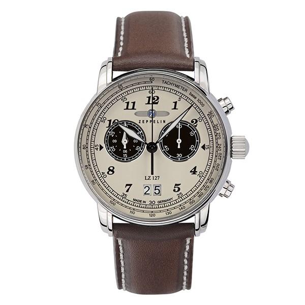 クロノグラフ ビッグデイト 8684-5 ZEPPELIN ツェッペリン メンズ 腕時計 国内正規品 送料無料 | ZEPPELIN