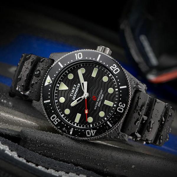 TIMEX（タイメックス） ダイバーズウォッチ ブラック TW2Y02200 メンズ