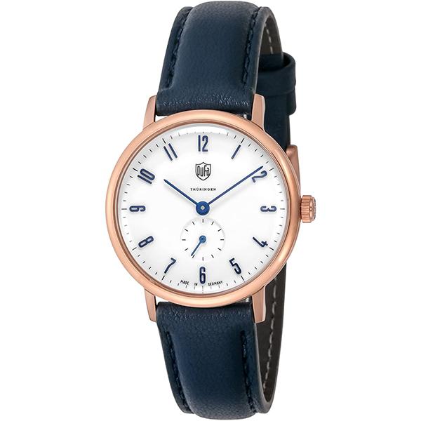 白文字盤 レザー 革 GROPIUS ドイツ製 DF-7001-0L DUFA ドゥッファ レディース 腕時計 国内正規品 送料無料