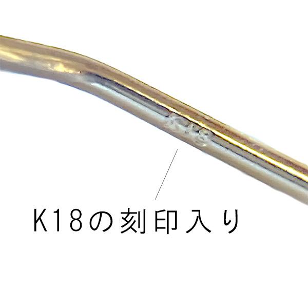K18 ゴールド 可愛い　シンプル　フープピアス 267167）ミラーカットボール フックピアス K18 3mm 18金 18k ゴールド