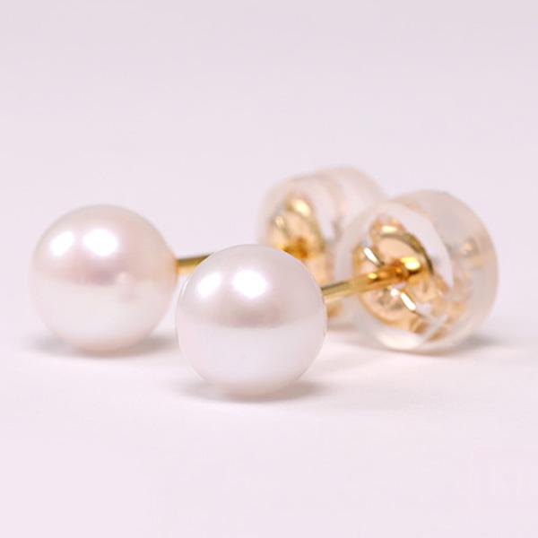 pebirthday06k）誕生石 ピアス アコヤパールピアス K18ゴールド