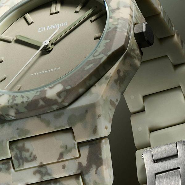 D1 MILANO ディーワンミラノ ポリカーボン フォレストカモ PCBJ38 メンズ 腕時計 国内正規品 送料無料の画像